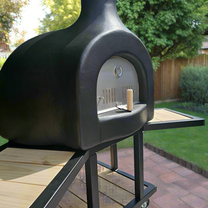 Rolling Pizza Oven Station - Stand, Base, Table