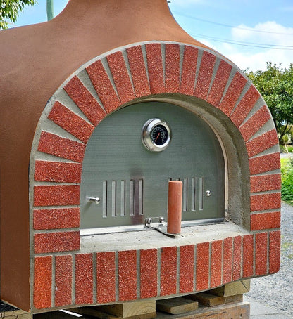 Wood Fired Pizza Oven - Brick Style Entrance