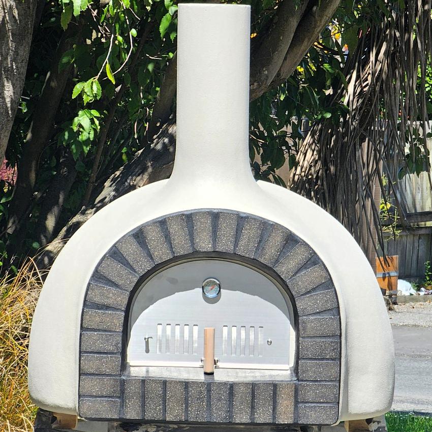 Wood Fired Pizza Oven - Brick Style Entrance